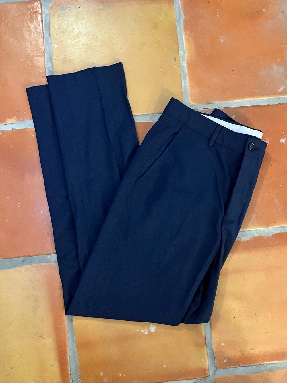 Zara Men's Dark Navy Dress Trousers 30x32